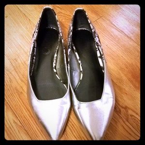 Circus by Sam Edelman silver/snakeskin flats